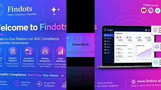 Findots Application | Form SH-10 | Step-by-Step Guide