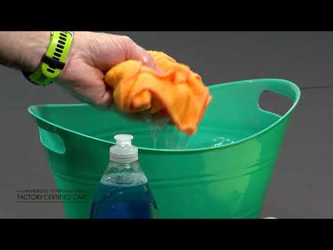 How to remove tape residue on your refrigerator.