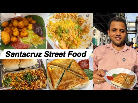 Best SANTACRUZ Street Food | Mumbai | Vada Pav, Bhelpuri, Sandwiches & Pani Puri | 4K