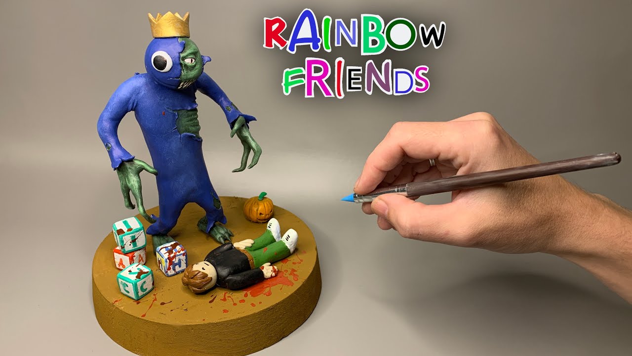 How To Make RAINBOW FRIENDS Diorama / Polymer Clay in 2023