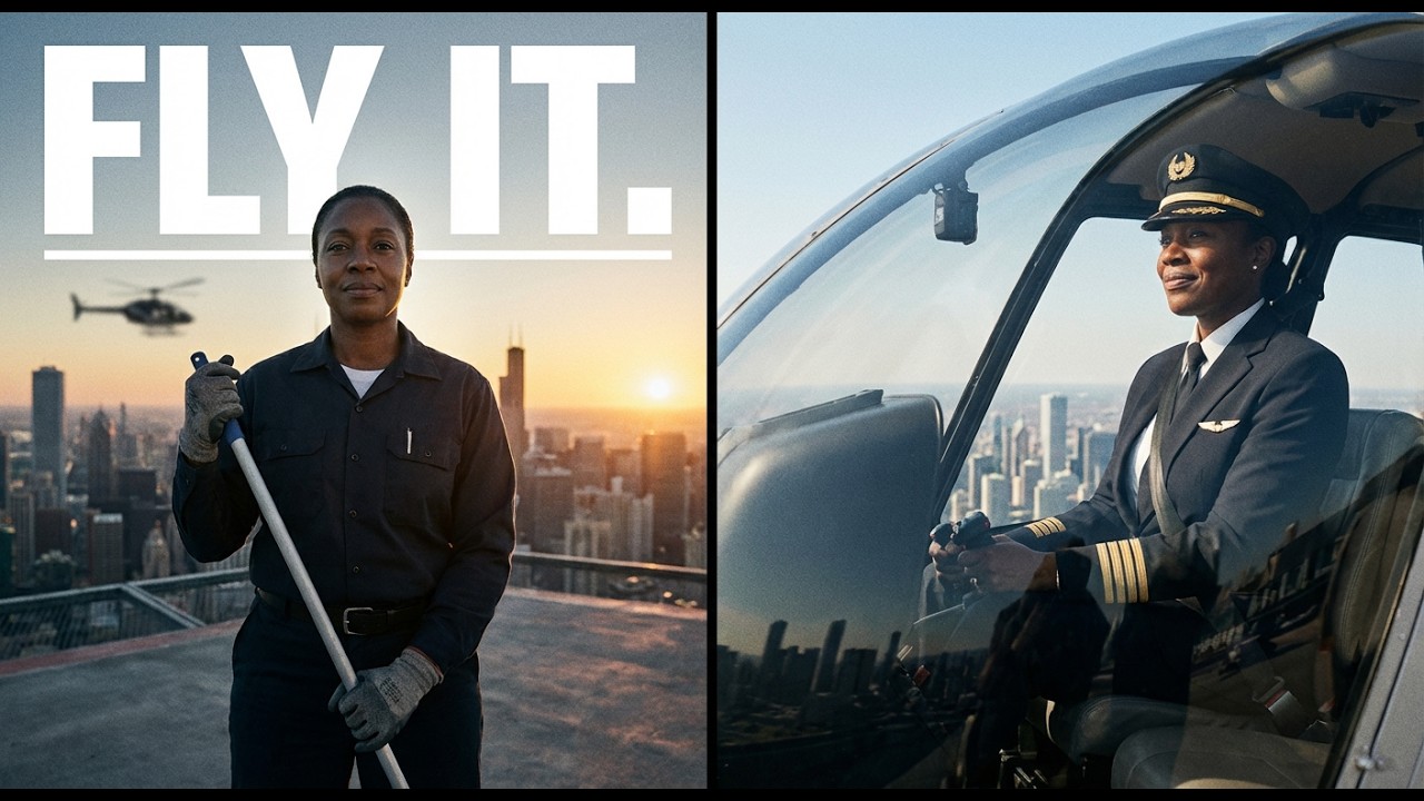 She Cleaned His Helicopter Then Flew It Over His Head| They Laughed Janitor Until She Took Controls