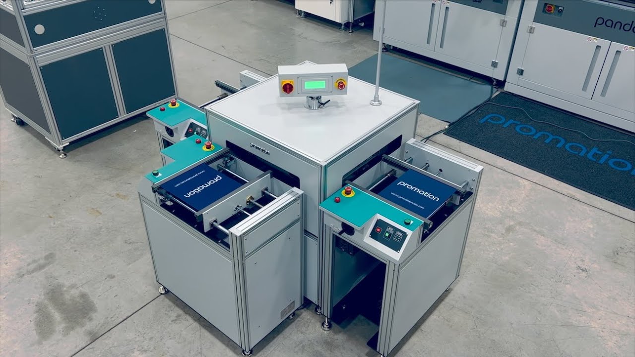 Table Sortation System 90° Turn Table Sorting Solution by PROMATION USA - YouTube