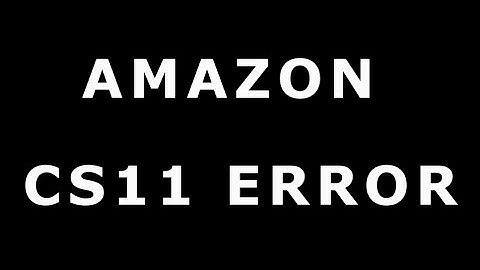 AMAZON CS11 ERROR on iPhone iOS |2021|