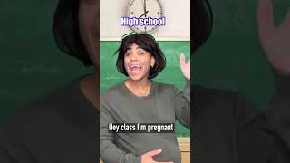 When your teacher says she’s pregnant…🤰💀 #comedy #viral