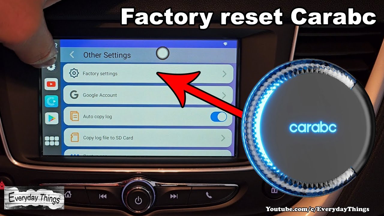How to Factory reset Carabc H5 AI Box Wireless Carplay Adapter YouTube