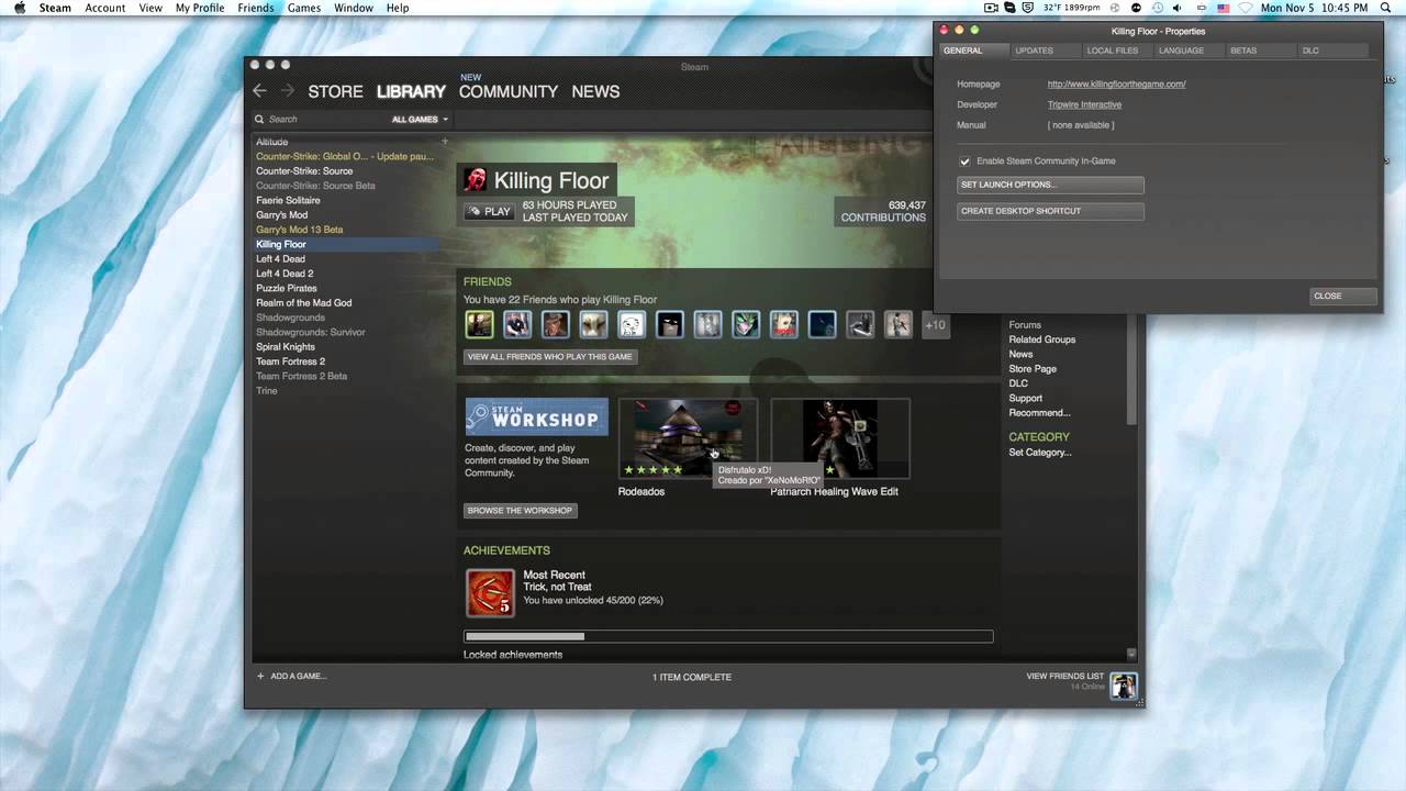 A Solution to Mac users playing Killing Floor crash on startup