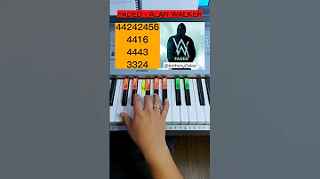 FADED  // Alan Walker (PIANO TUTORIAL) EASY Piano Fácil Con Números