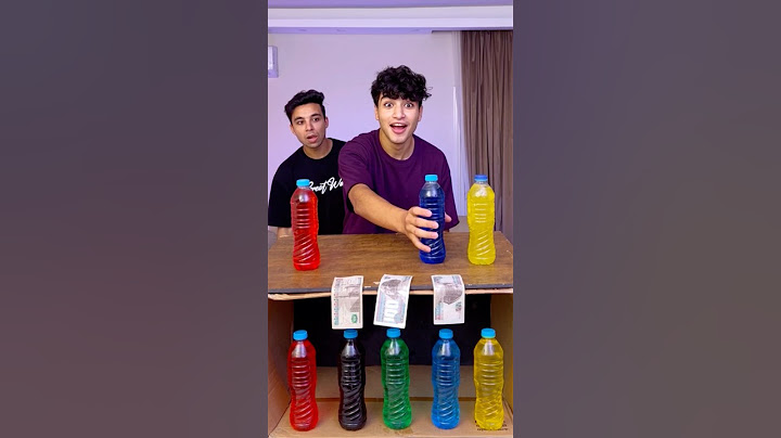 تحدى تطابق لون زجاجه المياه 😱🚰