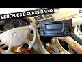 HOW TO REMOVE RADIO ON MERCEDES W211 RADIO REPLACEMENT