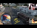 American Truck Simulator - Heavy Pipes Delivery - Canard to Santa Maria - Thrustmaster T80