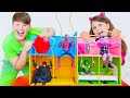 Four Colors Superheroes Toys Playhouses Challenge and more children&#39;s Adventures