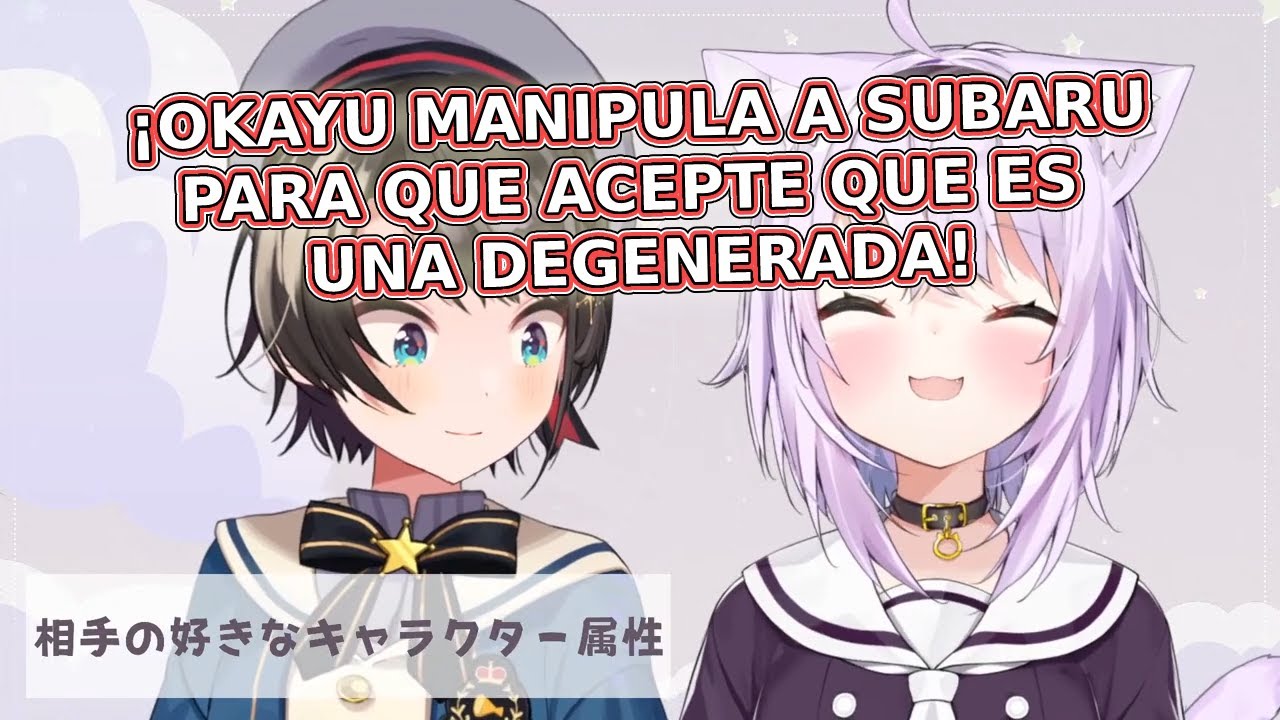 Okayu le lava el cerebro a Subaru para que acepte sus fetiches [Hololive][Sub. Español]