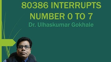 80386 INTERRUPTS NUMBER 0 TO 7 | EXCEPTION CONDITIONS