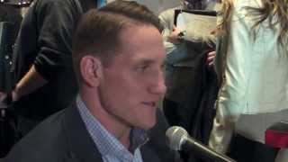 Packers LB AJ Hawk with Greg Koch
