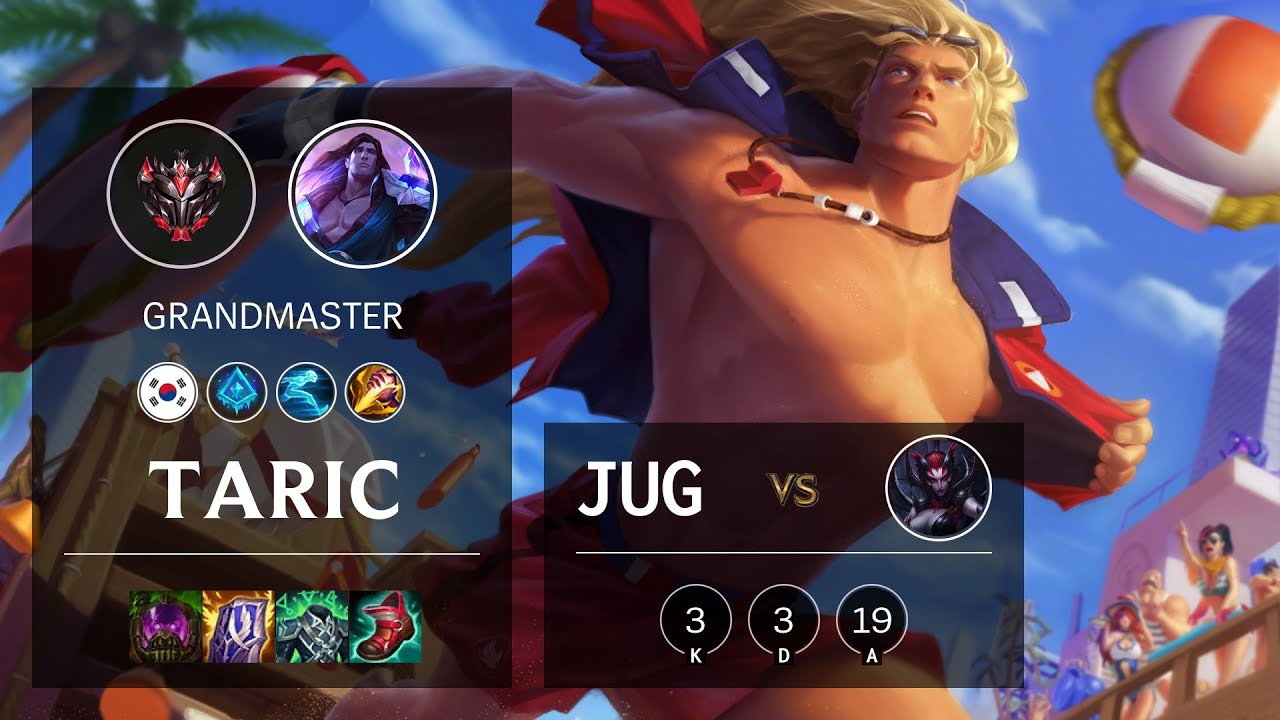 Taric Jungle vs Elise - KR Grandmaster Patch 11.10