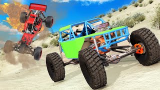 We Raced & Jumped INSANE Dune Buggies in the Desert in BeamNG Drive Mods! screenshot 3