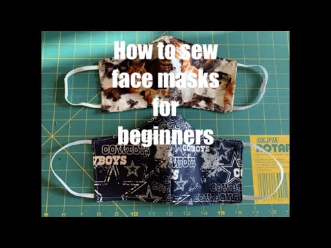 How to sew an easy fabric face masks sewing tutorial for beginners