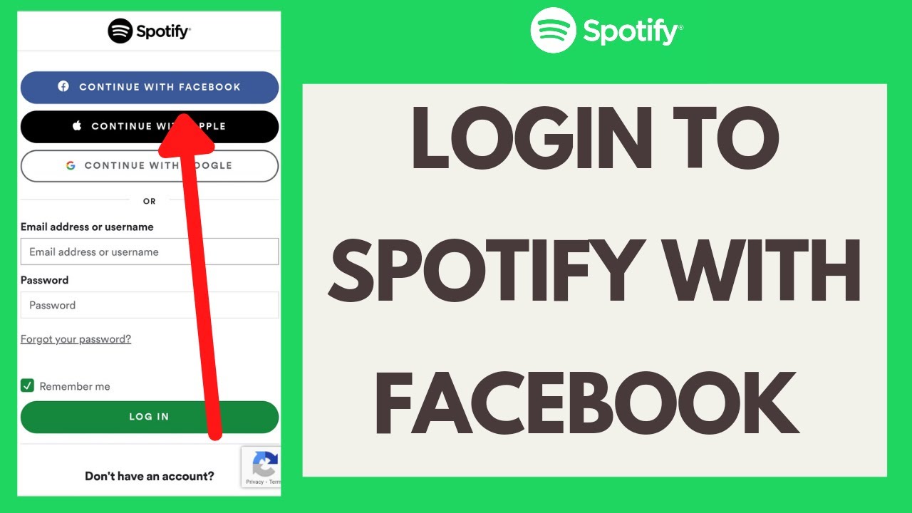 login facebook spotify