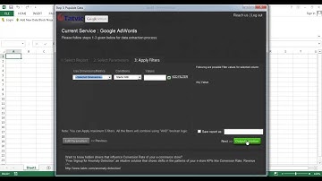 How to extract Google AdWords data using the Tatvic Excel Plugin