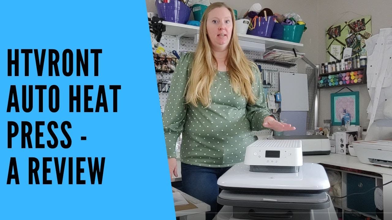 HTVRont AUTO HEAT PRESS MACHINE REVIEW with First T-Shirt Project