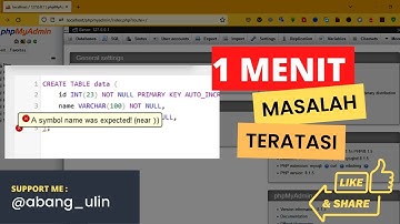 Atasi Permasalahan A symbol name was expected! (near )) di SQL