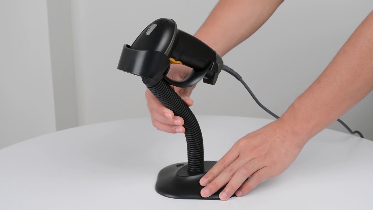 USB Automatic Barcode Scanner Label Reader With Hands Free Adjustable ...