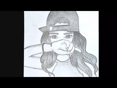 How To Draw A Girl Wearing Hat Step By Step Sony Drawing Tutorial Myhobbyclass Com Learn Drawing Painting And Have Fun With Art And Craft