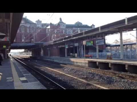 2014.4.6  485系国鉄色特急電車  深谷駅通過