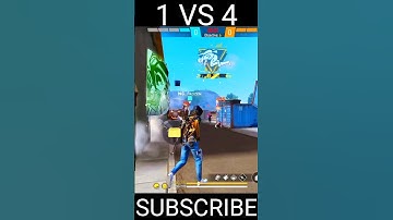 FREE FIRE 1 VS 4 CLUTCH GARENA FF 🥱 #shorts #freefire #viral
