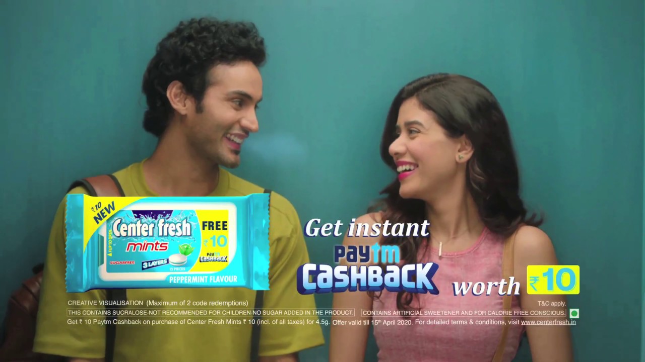 Center fresh Mints - Instant Paytm Cashback Offer* | 2020 | Marathi | 15 sec
