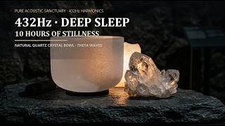 432Hz Deep Sleep · 10 Hours Natural Quartz Crystal Singing Bowl | Soothing Ambient Soundscape screenshot 3