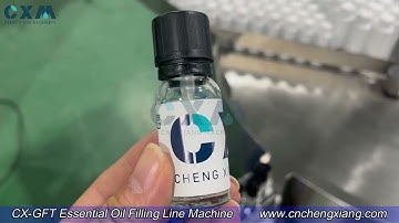 CX-GFT 15ml Essential Oil filling capping labeling machine丨essential oil packaging machine