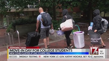 Move-in day at UNC-Chapel Hill comes just after multiple COVID clusters discovered at school