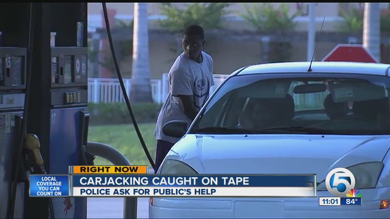Carjacking caught on tape YouTube