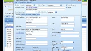 09 - AutoCount Debtor & Creditor Maintenance