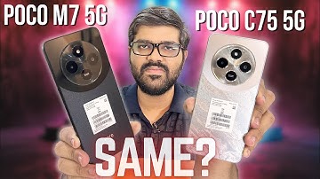 POCO M7 5G VS POCO C75 5G Comparison | Which is better under Rs. 10,000?
