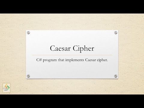 Caesar Cipher C#