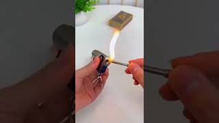 Stainless Steel Fire Starter 🔥 Reliable Fire Anytime! #youtubeshorts