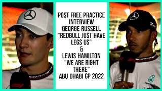 LEWIS & GEORGE POST FREE PRACTICE INTERVIEW ABU DHABI GP 2022 News