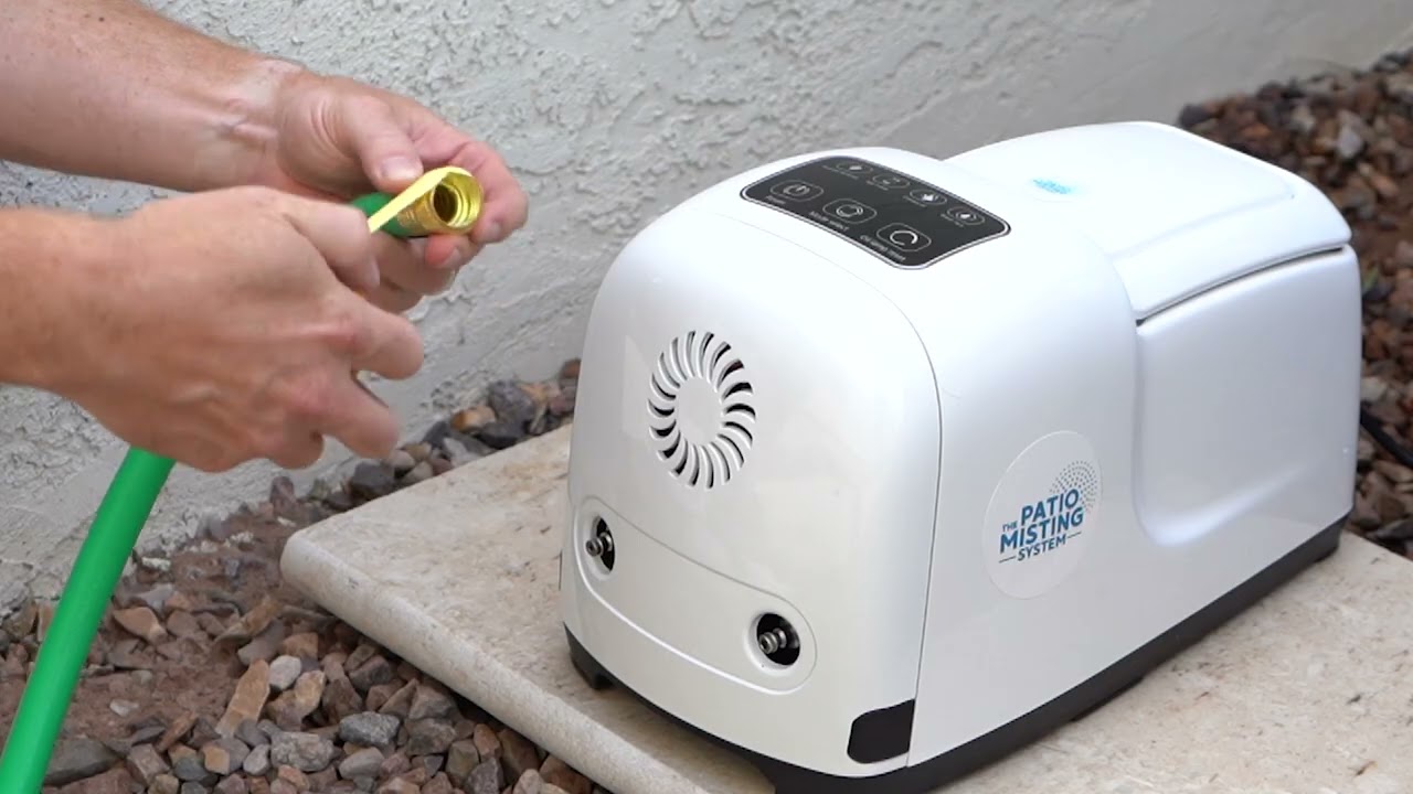 Tesmotor Portable Outdoor Misting System - Stand Mister For Patio, Pool, BBQ, & Pet Cooling