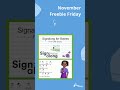 November Freebie Friday