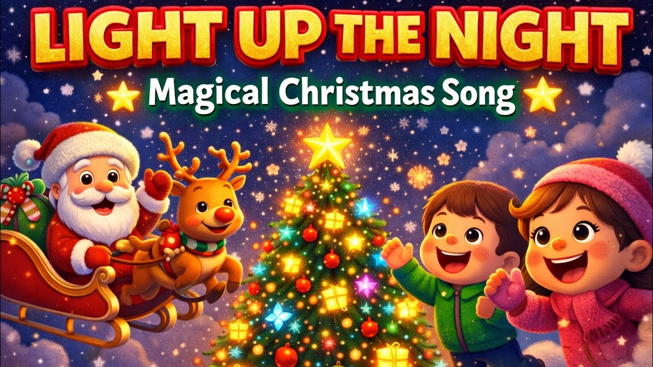 Light Up the Night 🎄 | Magical Christmas Song for Kids | Animated ...