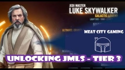 SWGOH // Unlocking Jedi Master Luke Skywalker - The Journey