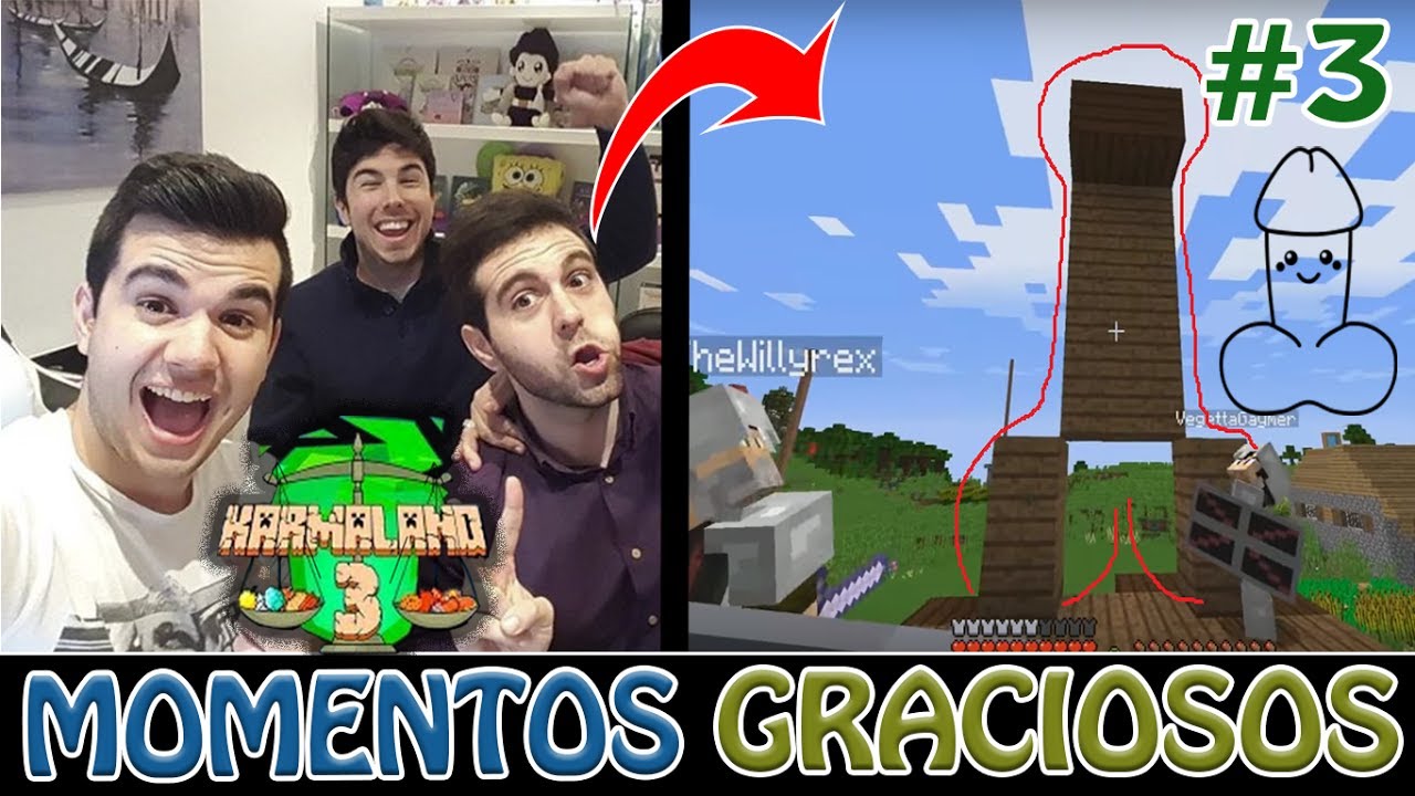 #KARMALAND3 😱 CONSTRUCCIÓN RARA (DE UN PENE) 😱Momentos Graciosos😁Vegetta Willyrex sTaXx y AlexBy