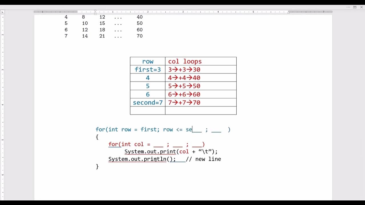 Lesson 15 Practical Example 3 Nested Loops 2022 - YouTube