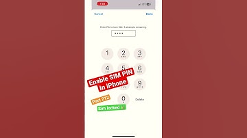 How to Enable Sim Pin 📌 in iPhone and iOS sim lock 🔐 extra security || part 212 || #shortvideo