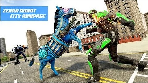 Zebra Robot Car Game: Car Transform Robot Games Android Gameplay