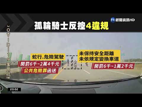 "翹孤輪"挨罰 重機騎士反告後車強制罪｜華視新聞 20221013
