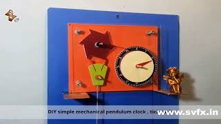 DIY very simple mechanical escapement pendulum tick tock clock, which will work 100% Wealth