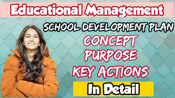 SDP | School Development Plan | Educational Management | OSSTET/TETs/UGC NET | Inculcate Learning |